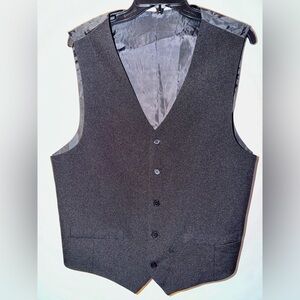 New Men's Braveman Black Suit Vest Size 42S/36W